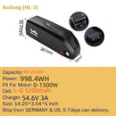 Ebike Battery Hailong Polly 36V 48V  20Ah 24Ah 25Ah 18650 21700 Electric Bike Batteria 14.4ah for500W 750W 1000W 1500W Motor