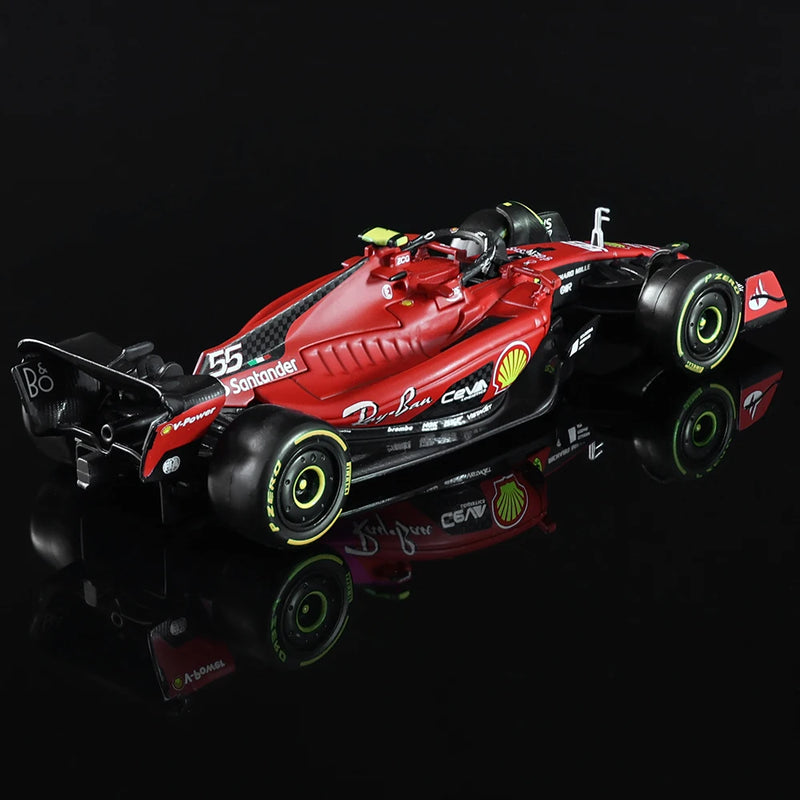 Bburago 1:43 NEW 2023 F1 Scuderia Ferrari SF23 16# Charles Leclerc 55# Carlos Sainz Formula One Alloy Super Toy Car Model