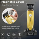 Kemei 90-5 Electric Hair Beard Trimmer for Men 7500 RPM Zero Gap Clipper DLC Blade Cordless Barber Finish Hair Cutting Machine