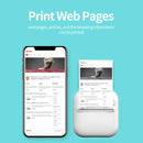Portable Mini Thermal Printer Wirelessly BT 203dpi Photo Label Memo Wrong Question Printing With USB Cable Imprimante Portable