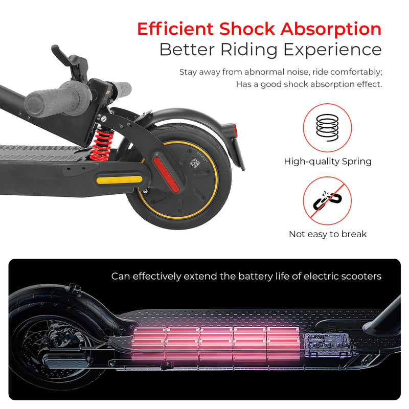 Ulip Upgraded Rear Suspension Rear Shock Absorber Kit & Mudguard TailLight Parts For Ninebot Max G30 G30D G30LP Electric Scooter