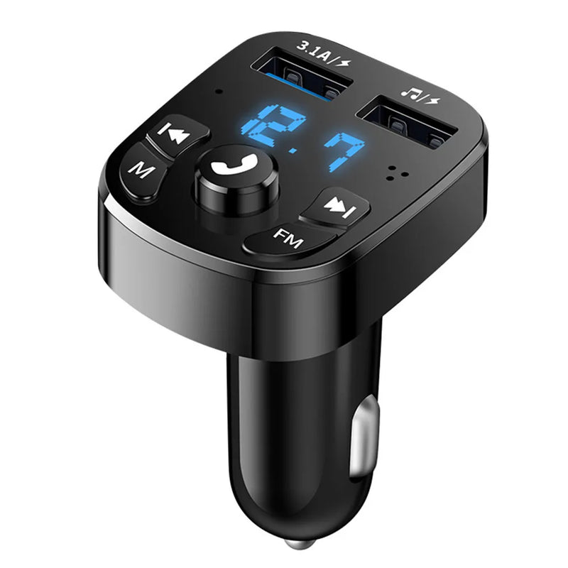 Bluetooth 5.0 FM Transmitter 4.2A Car Charger Dual USB Car Mp3 Player Radio Modulator for Car Handsfree Phone Music