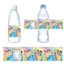 10/30Pc Water Bottle Labels for Disney Princess Birthday Party Decoration Princess Personalized Stickers Baby Shower Party Gifts