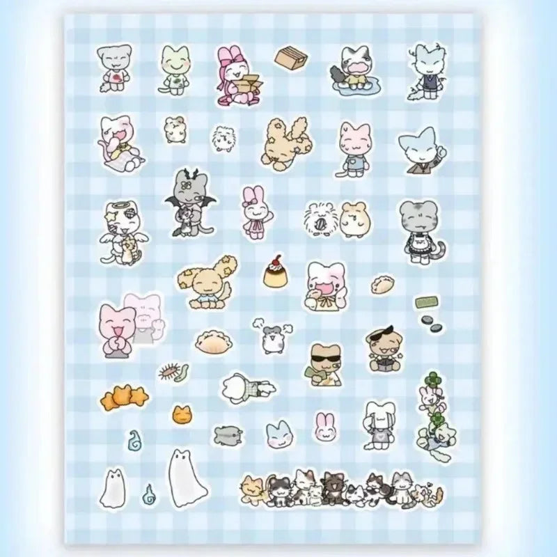 Cat Stickers Arsene Korean Replacement Ins Cartoon Guka Pocket Sticker DIY Guben Material Cute Stickers