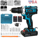 21V Cordless Impact Drill Sets 59pcs Electric Screwdriver Electric Hammer Drill Mini Wireless Hand Drill Lithium Battery Power