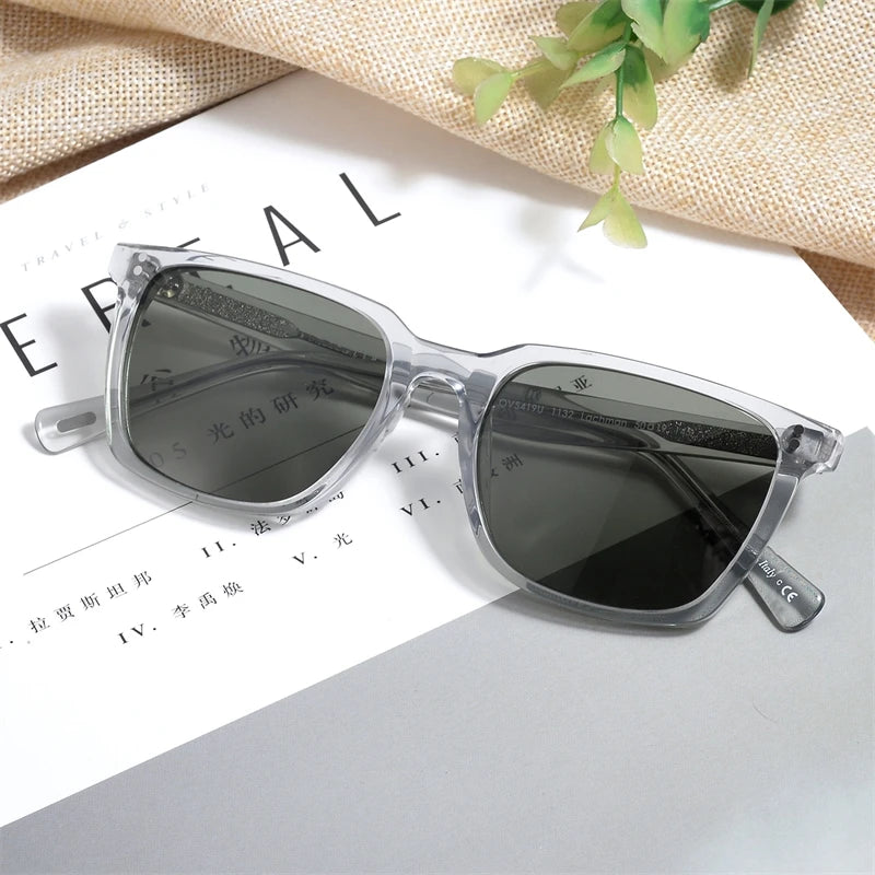 Lachman Men Sunglasses Polarized Sunglasses 2023 Brand Designer Driving Sun glasses Male High Quality Rectangle Style OV5419