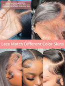 200 Density 13x6 Bone Straight HD Lace Front Wig 16-36 Inch 13x4 Lace Frontal Human Hair Wigs For Women Brazilian Hair Wigs