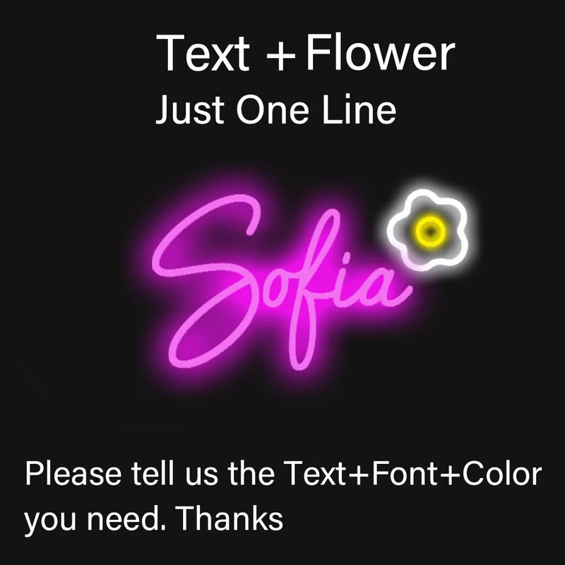 Name Neon Sign Led Dimmable Custom Neon Sign Wedding Birthday Customized Gifts Boy Girl Bedroom Wall Decor Hanging Neon USB 5V