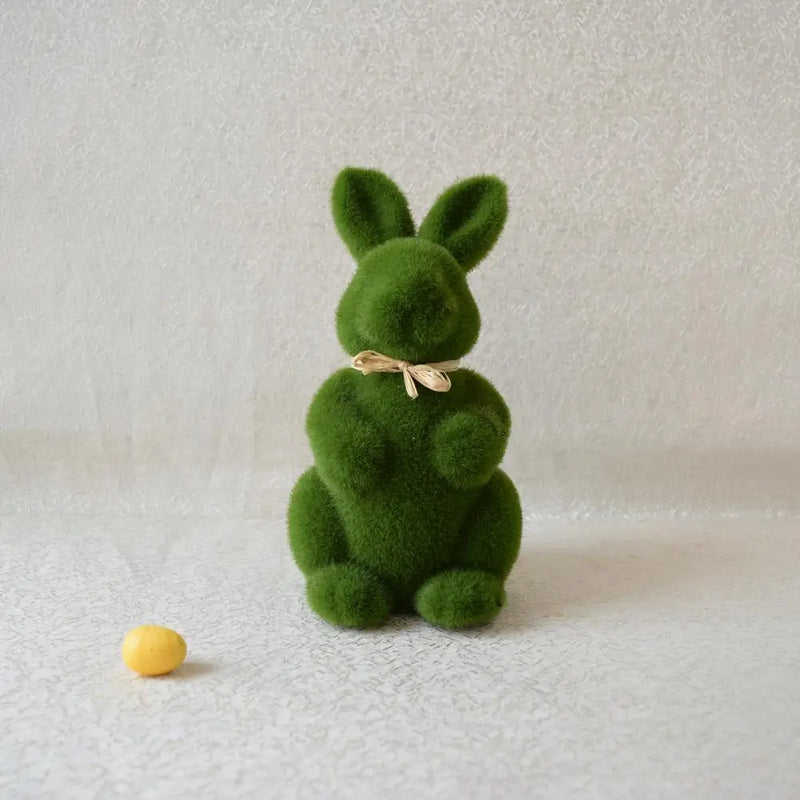 Easter Bunny Doll Ornament Lovely Simulation Foam Easter Bunny Display Mold Fairy Garden Miniatures Animal Model Home Decoration