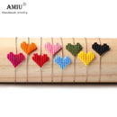 AMIU Handmade Heart Shape Bracelet Love Lucky Braided Rope Bohemian Fashion Jewelry For Women Bracelets As Gift