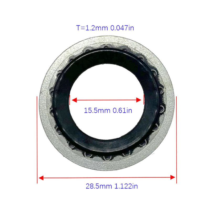 Air conditioning sealing gasket,V5 AVEO gasket,10pieces Air conditioner expansion valve gasket, washer seal