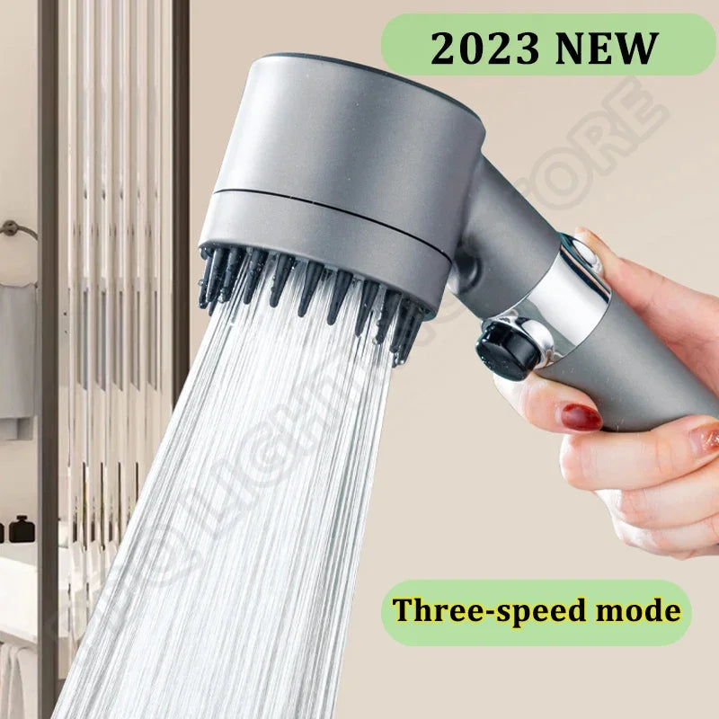 3 Modes Shower Head High Pressure Showerhead Portable Filter Rainfall Faucet Tap Bathroom Bath Home Innovative Accessories