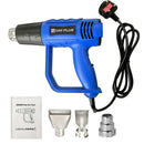 2000W Electric Heat Gun Hot Air Gun, 300℃ and 600℃, 300-500L/Min, 3 Nozzles, 1.5s Heating, for Stripping Shrinking Varnish