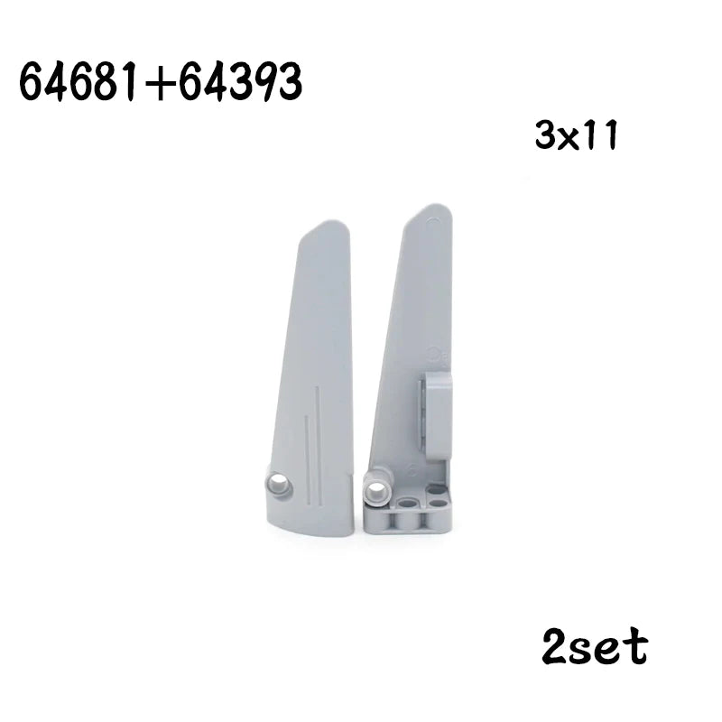 NEW Technical Panel Plate DIY Mechanical Building Blocks MOC Car Parts Brick Toy Gift  24119 62531 64782 11954 18944 18945 24116