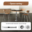 Aluminum Adjustable Table Pedestal Kit Detachable Table Base Stand Leg Base Mount Frame for Caravans, Motorhomes, Yachts