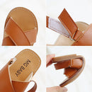 Toddlers Boys Girls Sandals 2023 Summer Children Beach Shoes Kids Fashion Sandals Cross-tied Anti-sliperry Soft Simple New Hot