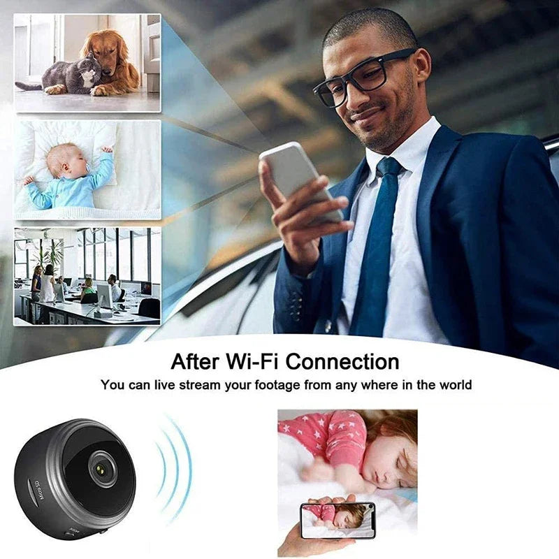 LIEI 1080HD Mini Camera Wireless Video Recorder WiFi Security Protection Camera Smart Home Monitoring Cam For Infants And Pets