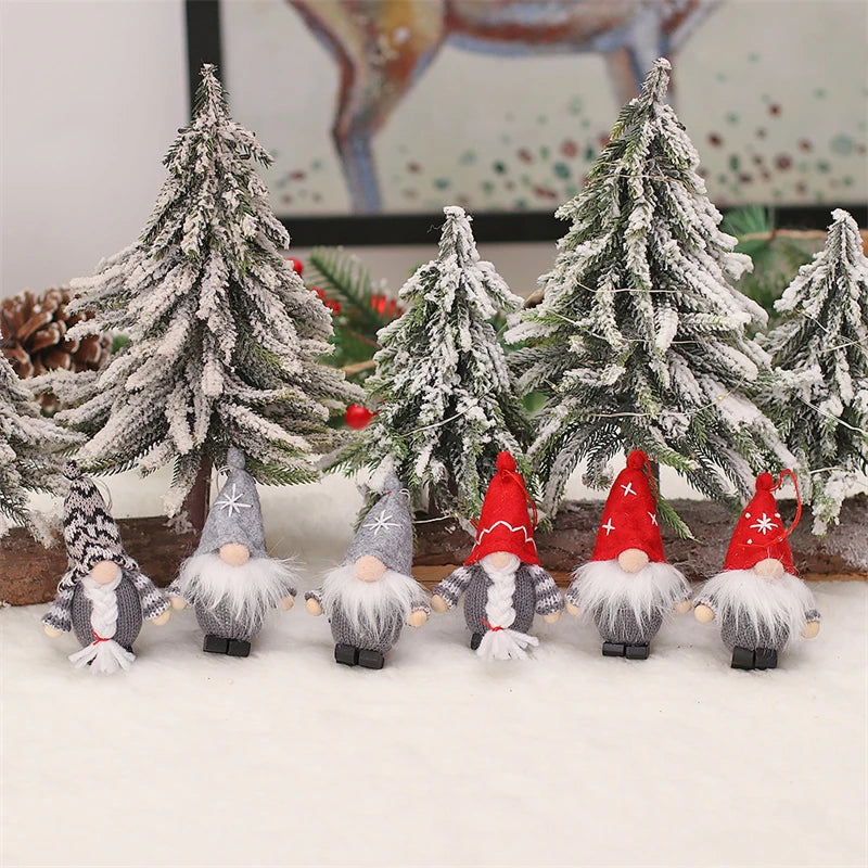 New Year 2024 Gifts Christmas Gnomes Angel Dolls Christmas Decorations for Home Navidad 2023 Xmas Tree Decor Stocking Ornaments