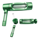 Portable Mini Dry Burning Tobacco Pipe Aluminum Alloy&Glass Hookah Smoking Accessories Gifts