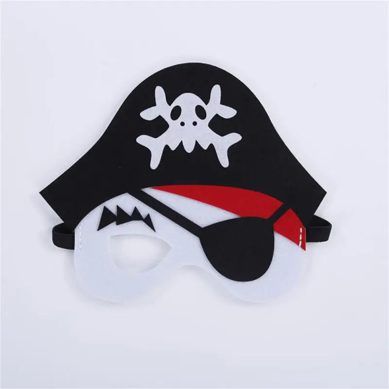 1/2Pcs Pirate Eye Patches Skeleton Eye Mask Felt One Eye Skeleton Captain Eye Patches Halloween Pirate Theme Party Decoration