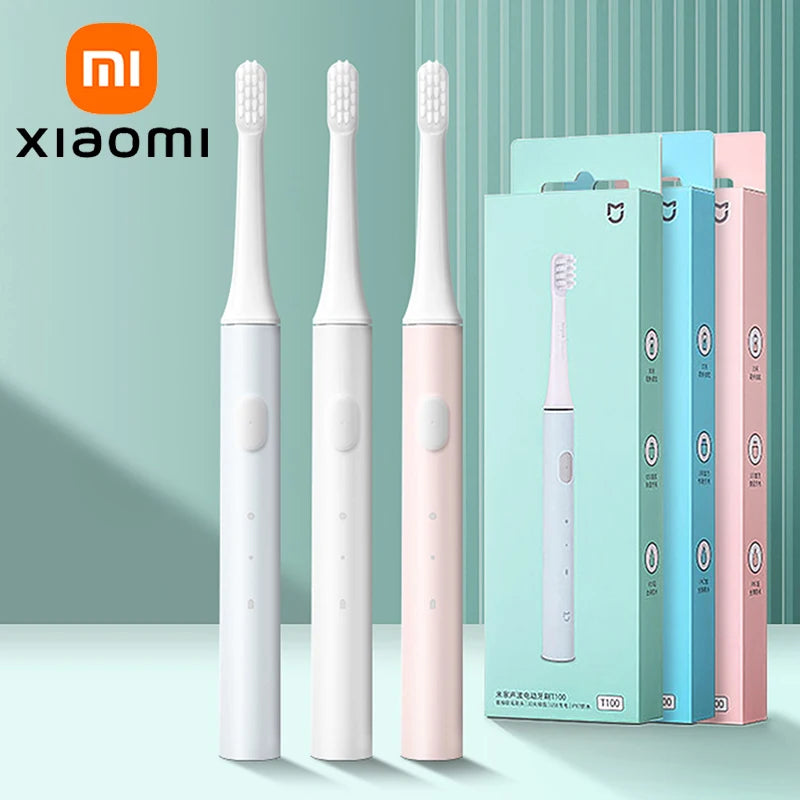 XIAOMI MIJIA T100 Sonic Electric Toothbrush Mi Smart Tooth Brush Colorful USB Rechargeable IPX7 Waterproof For Toothbrushes Head
