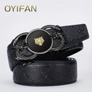 Business Men's Belt Genuine Luxury Brand Belt Metal Buckle Belt High Quality Genuine Leather Belt with Casual Pants Jeans