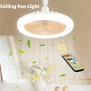 Nordic Ceiling Fan Lamp Bedroom Lamp Modern Simple Dining Room Invisible Ceiling Fan Lamp Fan All-in-one Lamp With Fan For Bedro