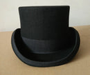 New Men Hat 100% Wool Fedora Hat Unisex Top Show Gentleman Bowler Hat Black Red Magic Hat Presidential Hat Feather Accessories