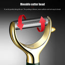 Konco Stainless Steel Peeler,Ultra Sharp Vegetable Peeler Wooden Handle Peeler For Potatoes Carrot Grater Kitchen Accessories