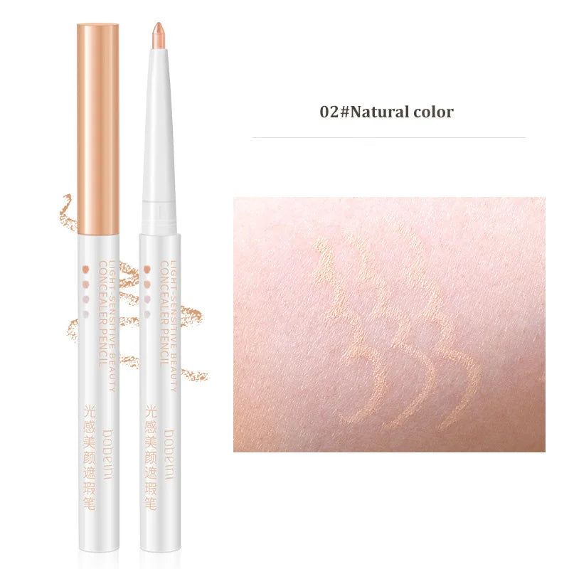 Concealer Pencil Waxy Contour Brighten Silkworm Moisturizing Cover Acne Marks Concealer Stick Natural Matte Finish Face Make Up