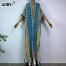 WINYI woman Winter Knitted cardigan coat Loose Christmas Fashion hipster party dress Thick Warm free size Female cloke overcoat