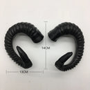 White Simulation Goat DIY Headband Sheep Horn Artificial Plastic Gothic Craft Head Wear Decoration  Birthday Cosplay  Christmas