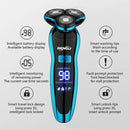 Electric Razor Electric Shaver Hair Cutting Shaving Machine for Men Clipper Beard Trimmer  Rotary Shaver 100% Water Proof
