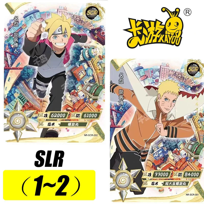 Kayou Naruto SCR 01~02 Series Anime Characters Collection Card Uzumaki Naruto Uzumaki Boruto Christmas Birthday Gift Toys