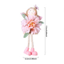 2024 Easter Flower Angel Wings Girls Window Sitting Fairy Tree Hanging Figurine For Woman Gift Home Wedding Birthday Party Decor