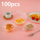 100Pcs Cake Slice Boxes Reusable Cupcake Slice Container with Lid Stackable Clear Square Single Dessert Box Triangular Sandwich