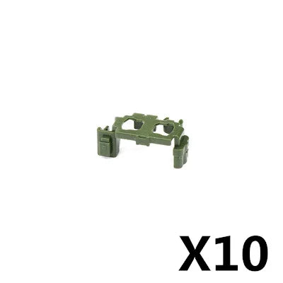 MOC WWII Military Figure Accessories Building Blocks Soldiers Face Scarf Tactical Belt Headphones Telegram Toys Children J031