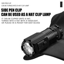 Powerful Mini  LED Flashlight 2000LM Super Bright Keychain Light USB Rechargeable Torch Camping Lantern with Power Indicator