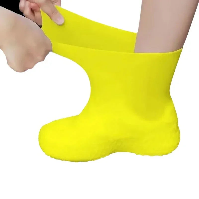 2024 New 1 Pair Silicone lip-resistant Shoe Covers WaterProof Rubber Rain Boot Rain Gear Overshoes Accessories for Rainy Day