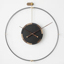 Nordic Luxury Wall Clock Modern Design Silent Large Wall Clocks Home Decor Creative Wood Metal Watch Living Room Home Decoration