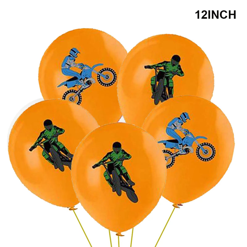 Dirt Bike Tablecloths Cup Napkins Motocross Birthday Party Favors Racing Motorcycle Theme Party Supplies Disposable Table Cover