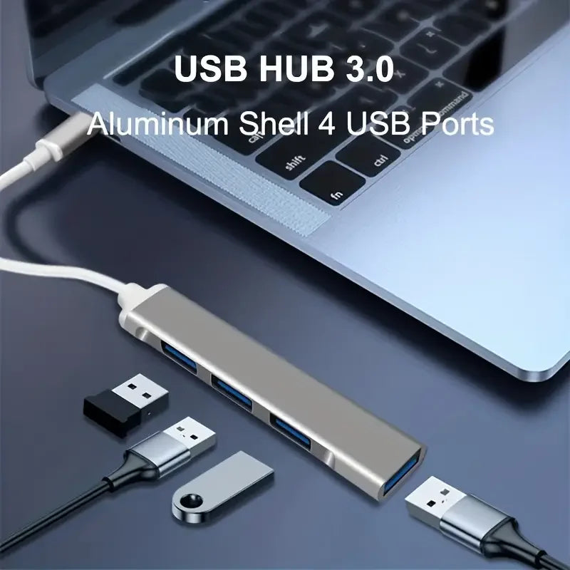 4Ports USB Hub OTG Adapter USBC Type-C Spliter USB Adapter  OTG Adapter Docking Station for HUAWEI Xiaomi Macbook Aluminum Alloy