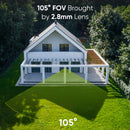 SANNCE 2PCS Ultra HD 2MP/5MP/8MP POE Camera OutdoorWeatherproof Security Network Bullet EXIR Night Vision Email Alert Camera Kit