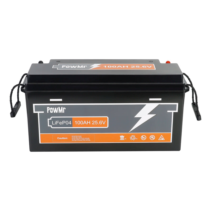 PowMr 12V 24V LiFePo4 Battery Lithium Batteries 100AH 150AH 200AH 300AH 12.8V 25.6V USA European Warehouse