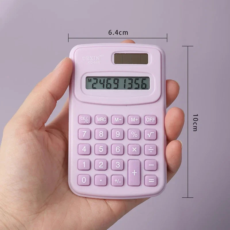 Small Calculator Silent Calculator Mini Version Learning Auxiliary Portable Calculator Back To School Supplies Students/Finance