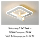 Modern LED Ceiling Lights For Indoor Home Entrance Offline Store White Black Celling Lighting Lamp Lamparas Plafondlamp