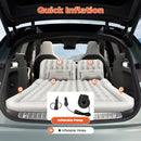 Air Travel Bed Flocking Bed SUV/Car 2 Pillow For Camping Inflatable Mattress Car Truck Black/Grey/Beige