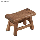 Chicken Wing Wooden Bathing Stool Solid Wood Small Bench Stool Child Mini Chinese Home Living Room Baby Adult Wooden Stool