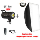 135W Photography LED COB Video Light  Daylight-Balanced Sun Lamp for Portrait Flash Studio Accessories Youtube Live
