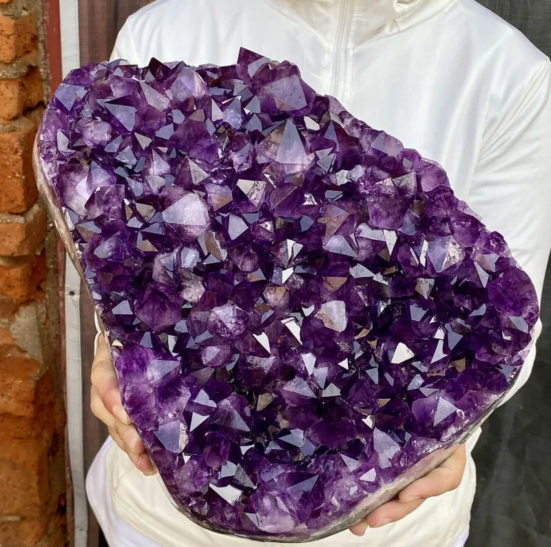 Natural  Amethyst Quartz Purple Crystal Cluster Healing Stones Specimen Home Decoration Crafts Decoration